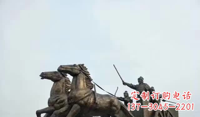 鹤壁文艺复兴风格马车雕塑