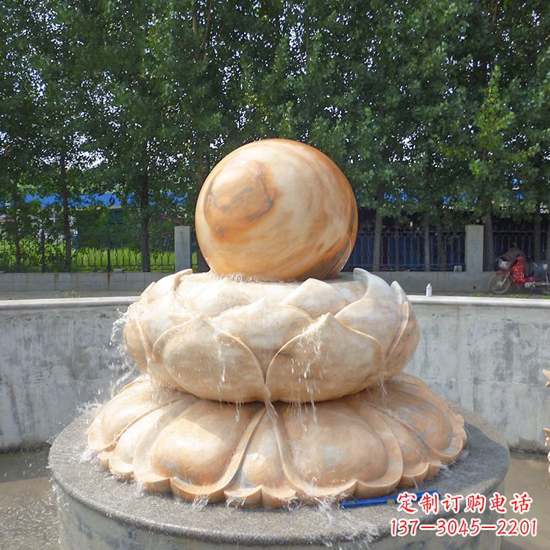 鹤壁高档石制风水球雕塑让您的空间充满风水之力