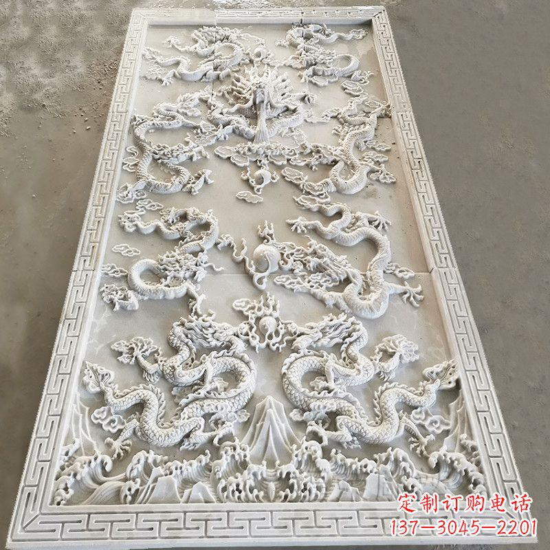 鹤壁九龙壁装饰高浮雕雕塑