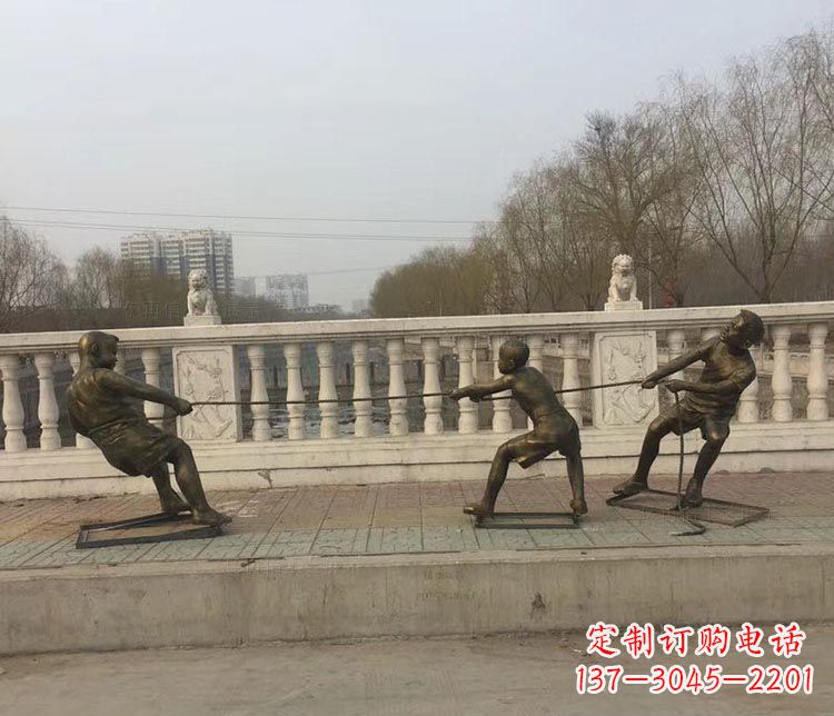 鹤壁中领雕塑 | 铜雕像,营造欢乐的童年回忆