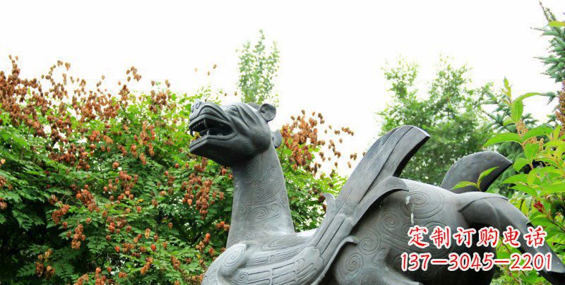 鹤壁公园狴犴景观铜雕