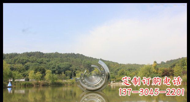 鹤壁不锈钢圆环景观雕塑