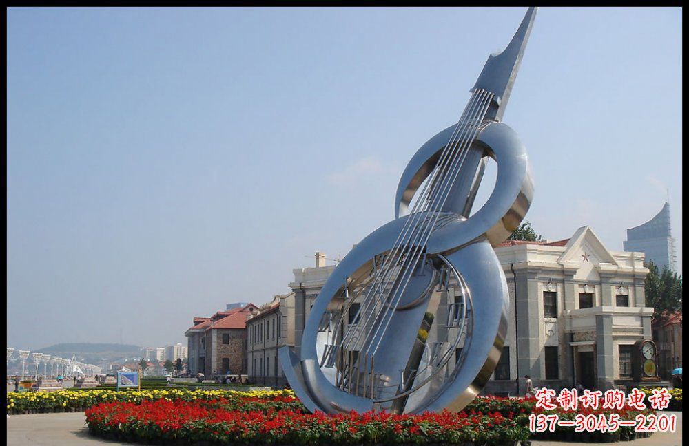 鹤壁YFZD-001不锈钢抽象大提琴雕塑