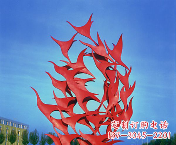 鹤壁立体不锈钢大雁雕塑