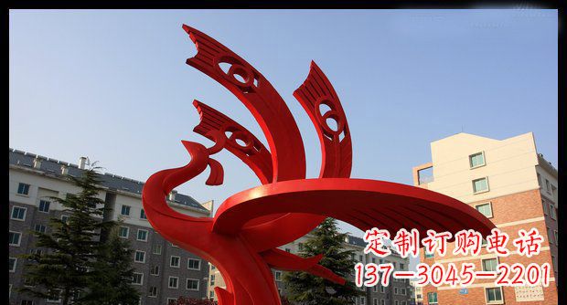 鹤壁不锈钢凤凰雕塑