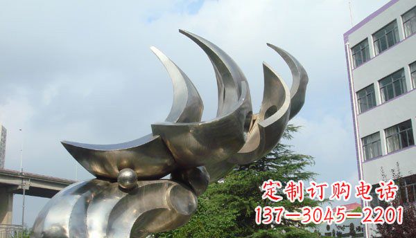 鹤壁中领雕塑出品不锈钢海鸥雕塑