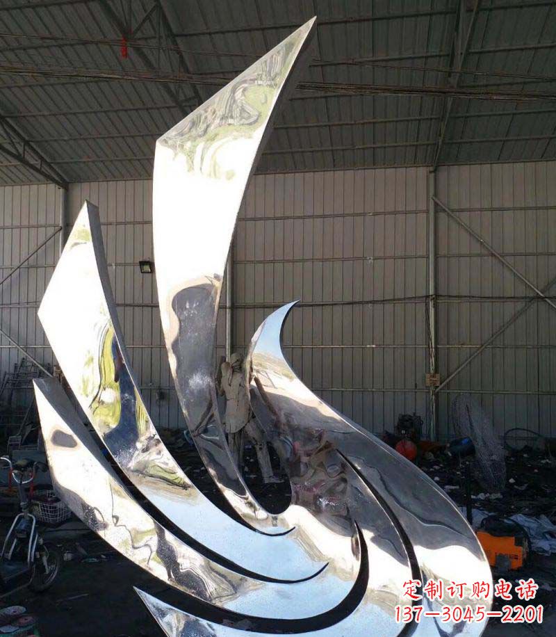 鹤壁精巧不锈钢和平鸽雕塑
