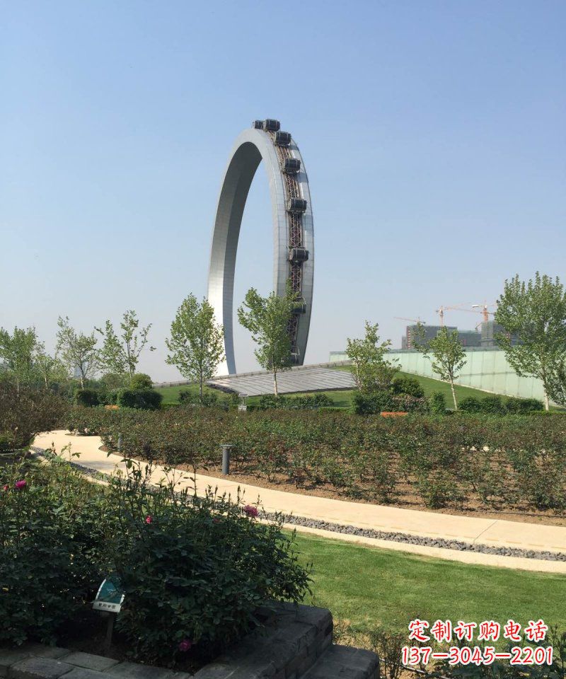 鹤壁精美摩天轮不锈钢抽象雕塑
