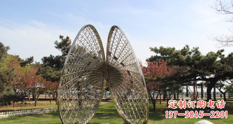 鹤壁做工细腻的不锈钢抽象雕刻扇贝雕塑