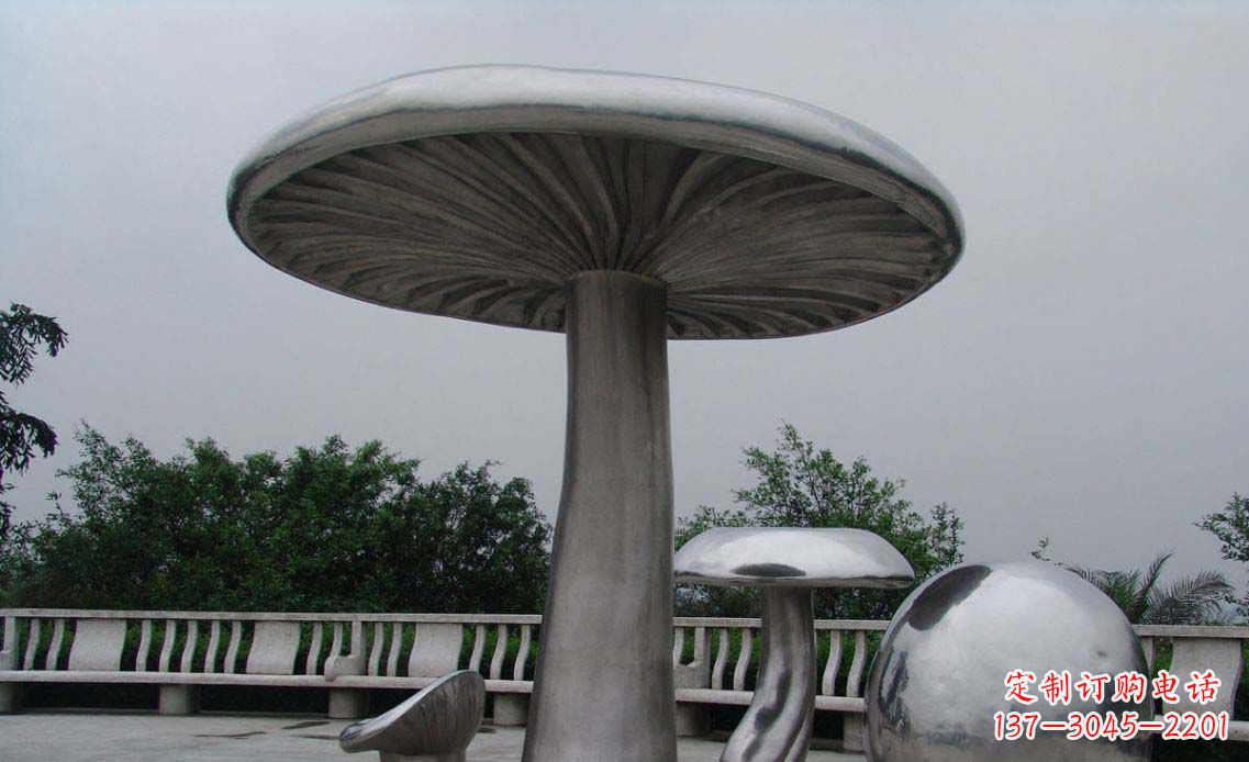 鹤壁特色不锈钢凉亭雕塑