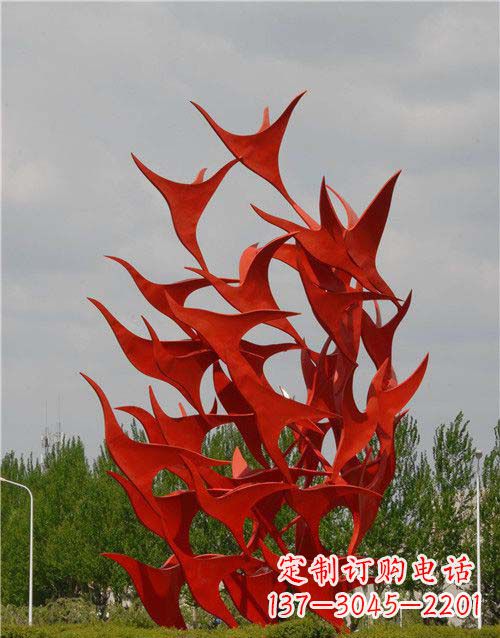 鹤壁不锈钢天鹅雕塑,唤醒公园景观
