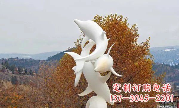 鹤壁山东中领雕塑海豚雕塑让自然之美悠然而生