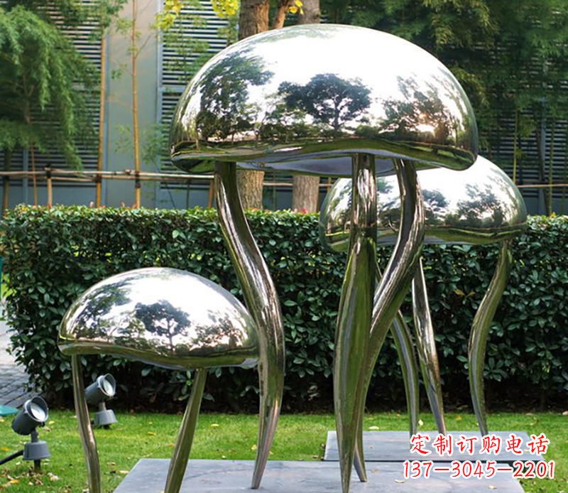 鹤壁艺术水母不锈钢雕塑