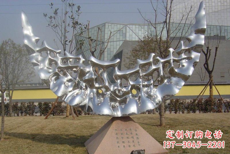 鹤壁新款不锈钢月亮景观雕塑