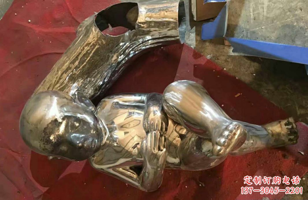鹤壁风格时尚可爱的不锈钢儿童雕塑