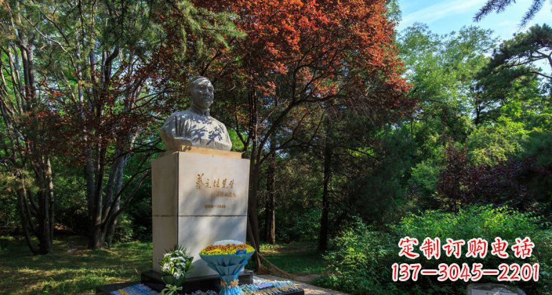 鹤壁精致无缝蔡元培胸像石雕
