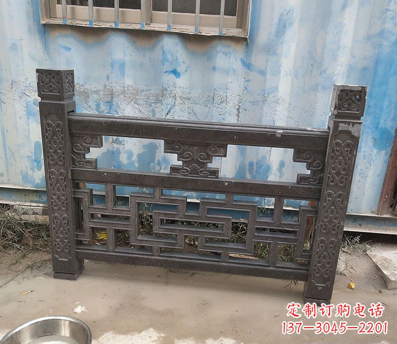 鹤壁集乐馆大理石栏板雕塑