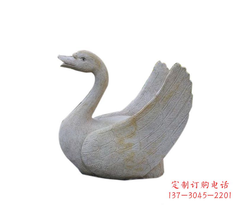 鹤壁中领雕塑 | 天鹅石雕景观喷泉