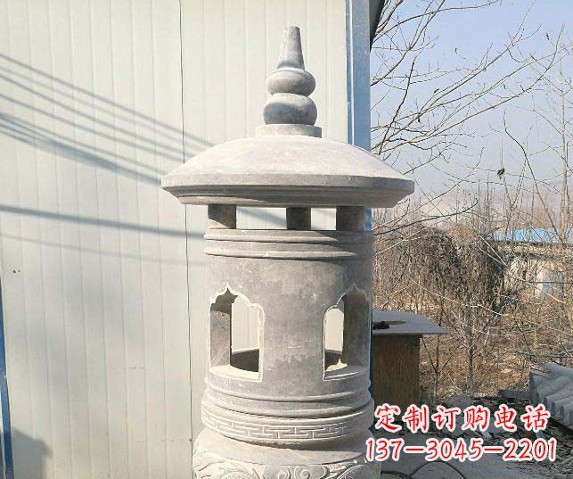 鹤壁精美公园大理石石灯雕塑