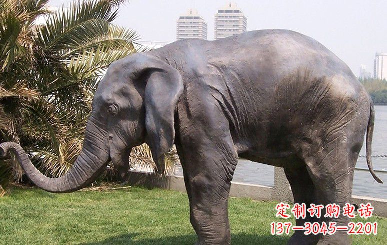 鹤壁高品质铜质大象雕塑