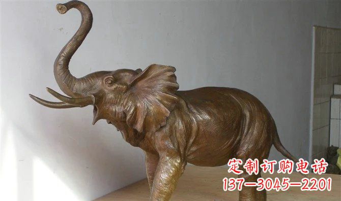 鹤壁优雅大象招财铜雕