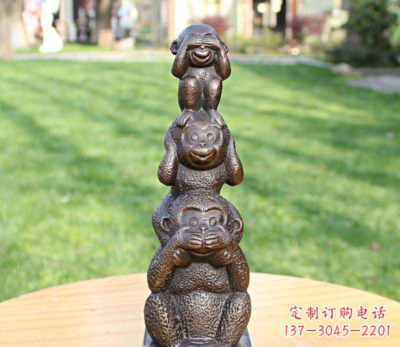 鹤壁高品质铜雕罗汉叠罗汉塑像