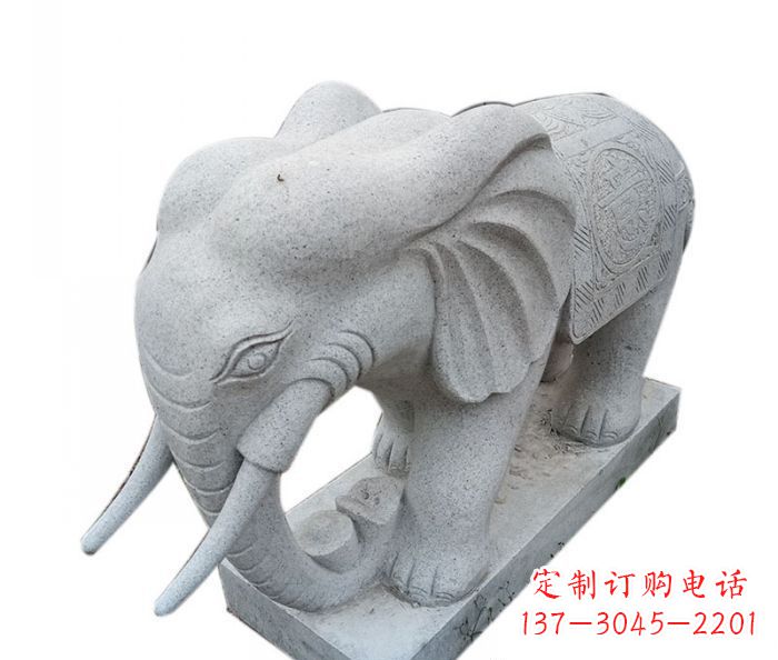 鹤壁精美绝伦的大象大理石雕塑