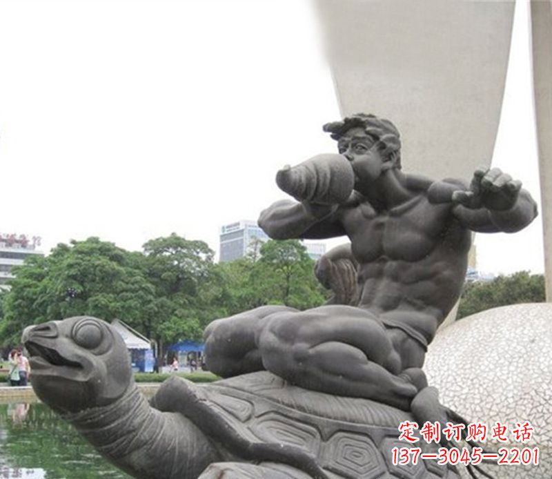 鹤壁公园动物海龟雕塑