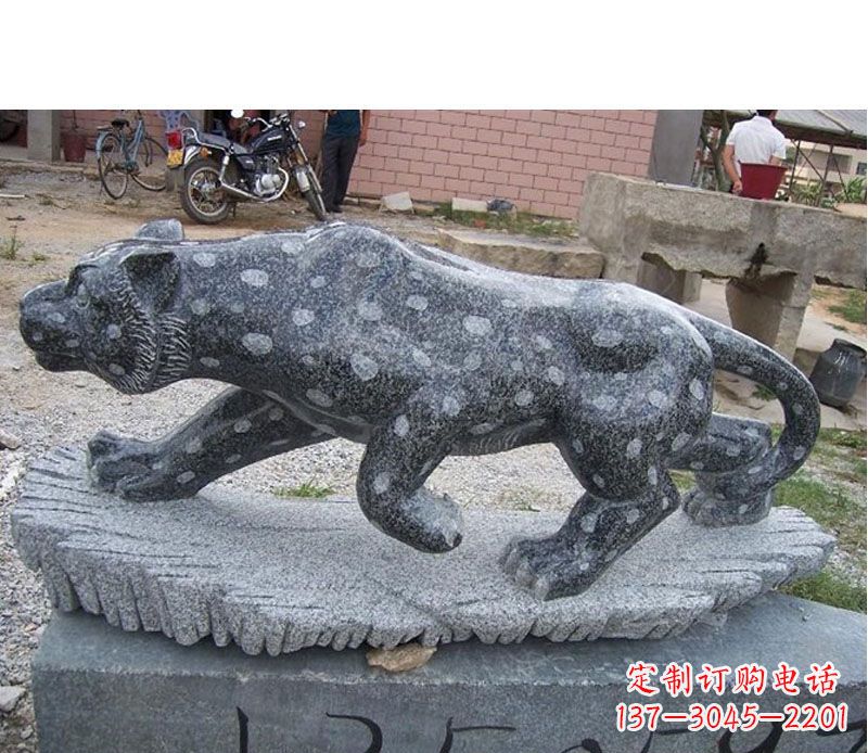 鹤壁华美动物猎豹石雕