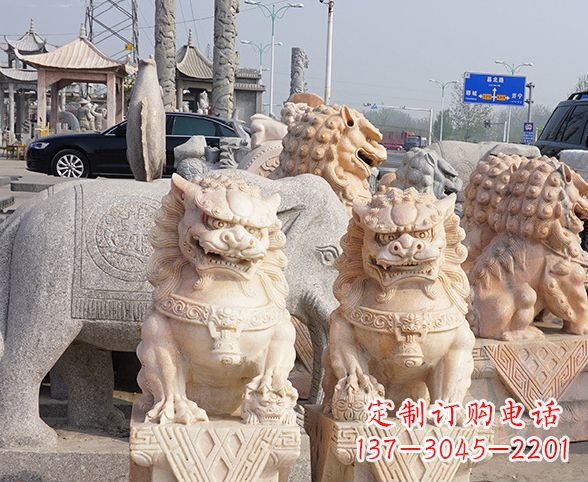 鹤壁中领雕塑狮子石雕,传承经典,赋予新生