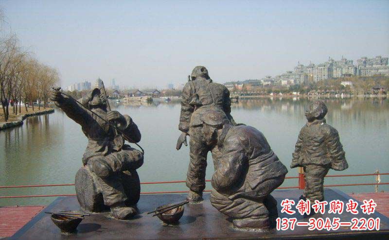 鹤壁精美中式二胡雕塑