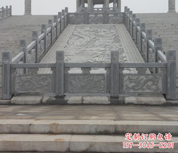 鹤壁公园仿古石栏板景观石雕 (6)