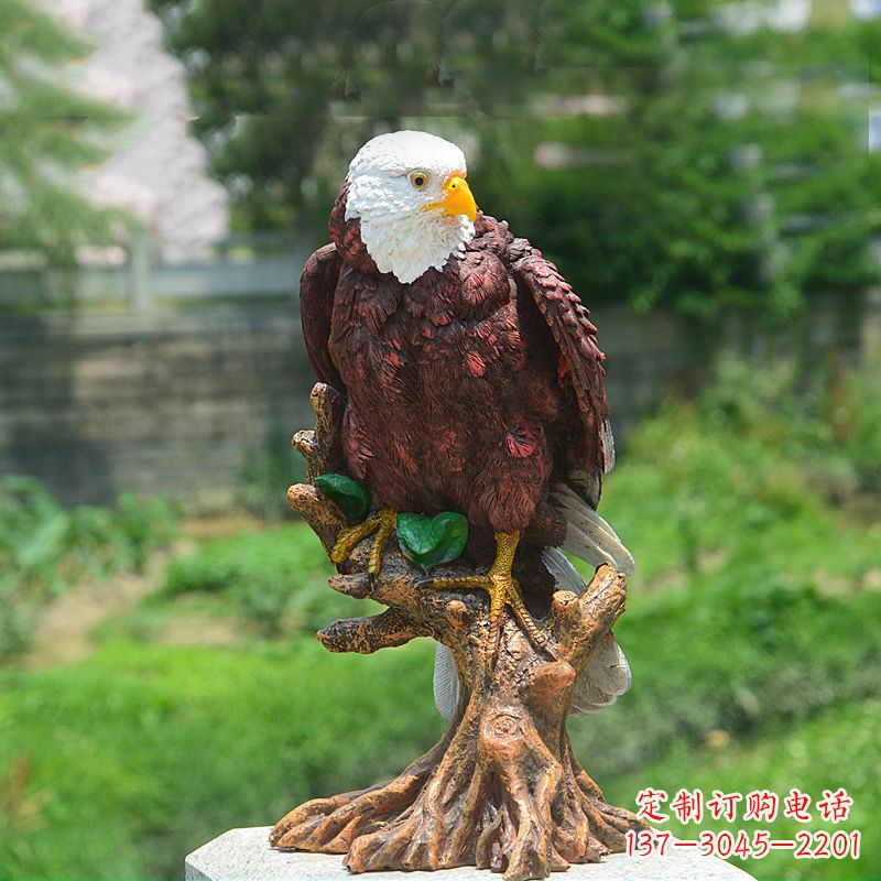 鹤壁金羽老鹰玻璃钢雕塑
