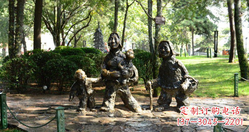 鹤壁中领雕塑 小孩铜雕定制
