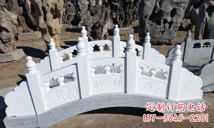 鹤壁公园汉白玉石拱桥 (6)
