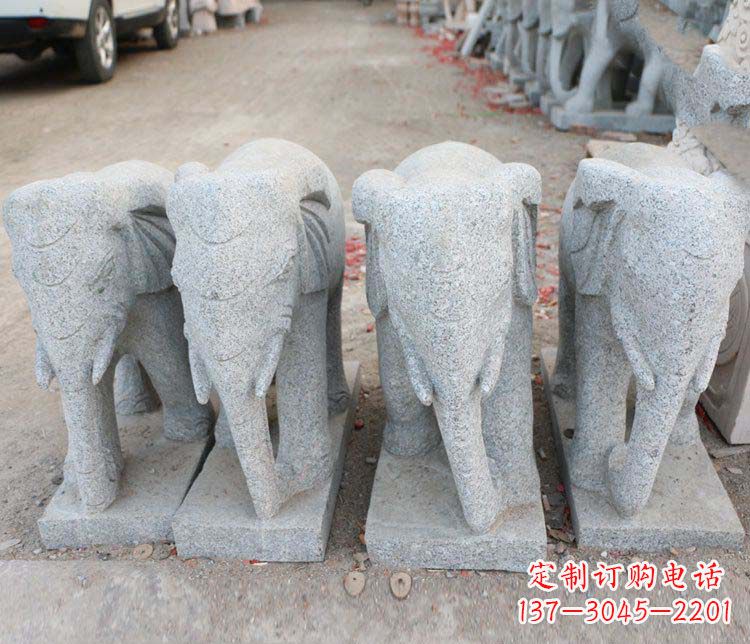 鹤壁优雅流畅的大象雕塑