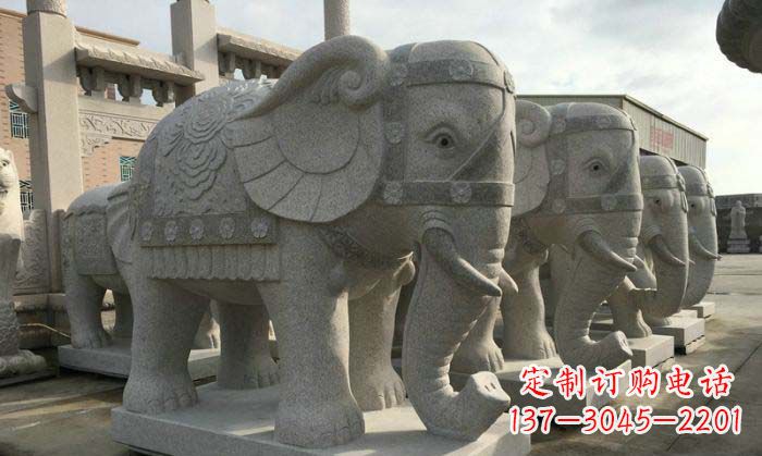 鹤壁庄严雄伟的大象石雕
