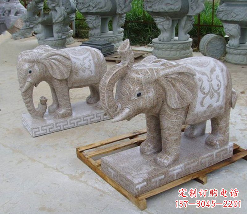 鹤壁精美大象雕塑