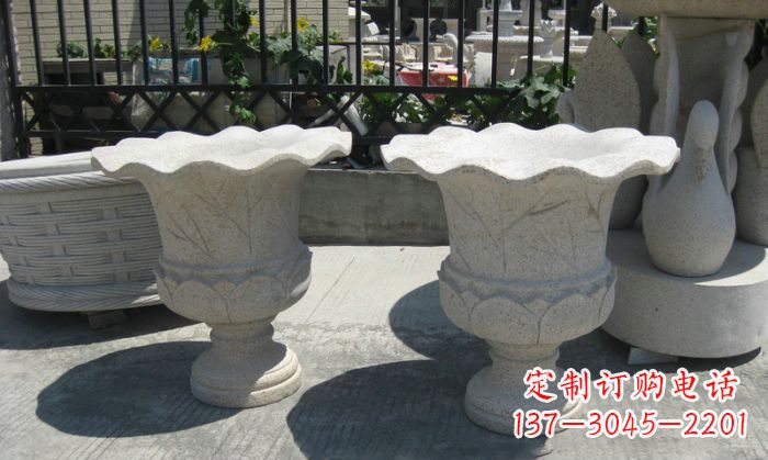 鹤壁大理石花盆雕塑