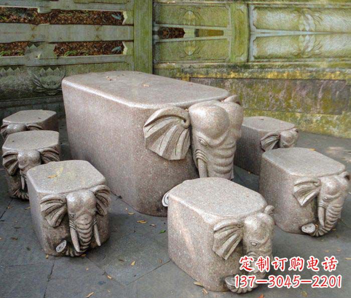 鹤壁精美小象大理石雕塑