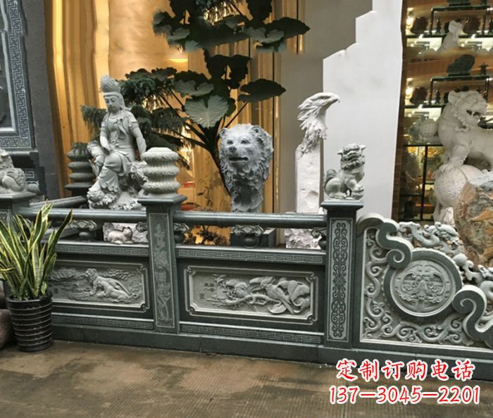 鹤壁精美仿古石栏板雕塑