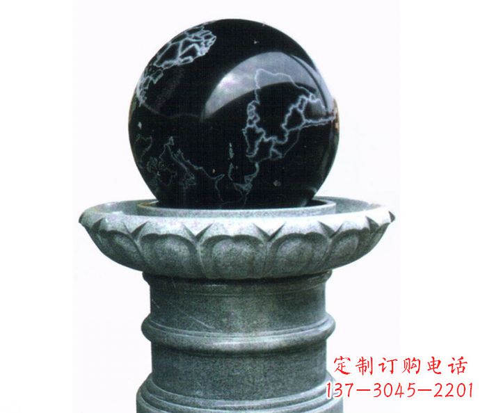 鹤壁风水球喷泉石雕——营造悠然自在的公园氛围