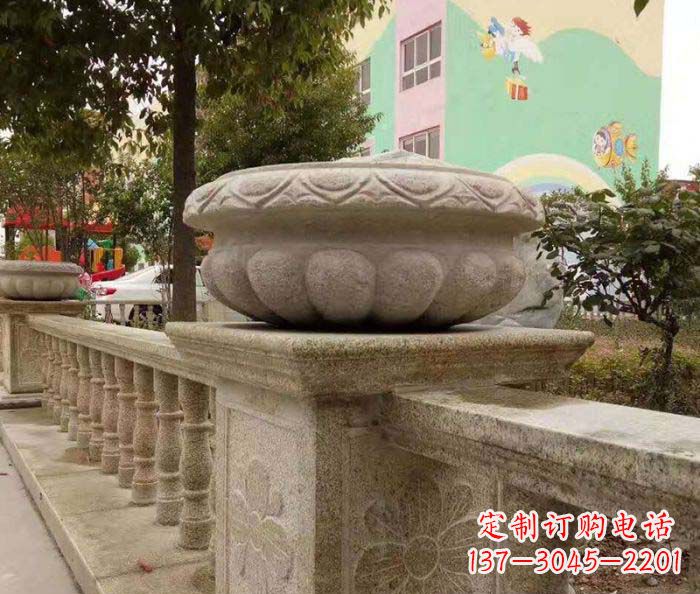 鹤壁砂岩花盆雕塑
