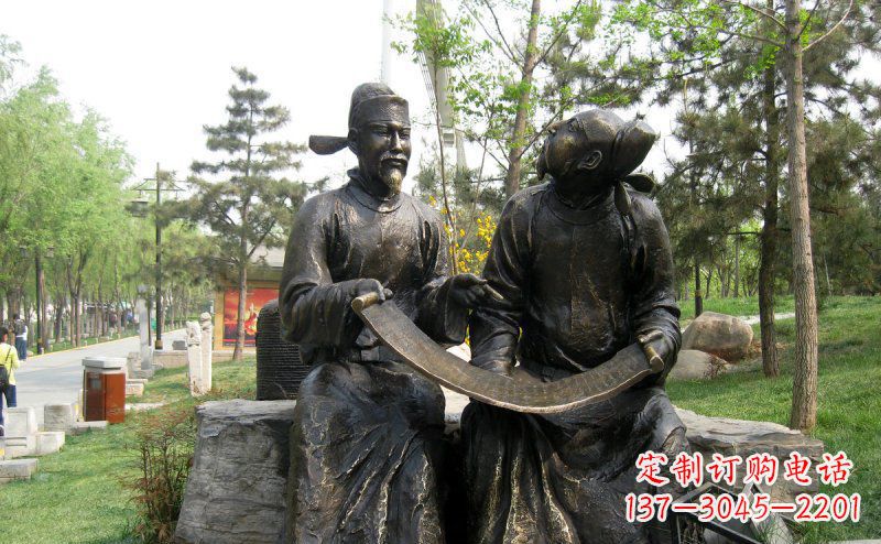 鹤壁传承经典,定制古典唐代人物小品铜雕