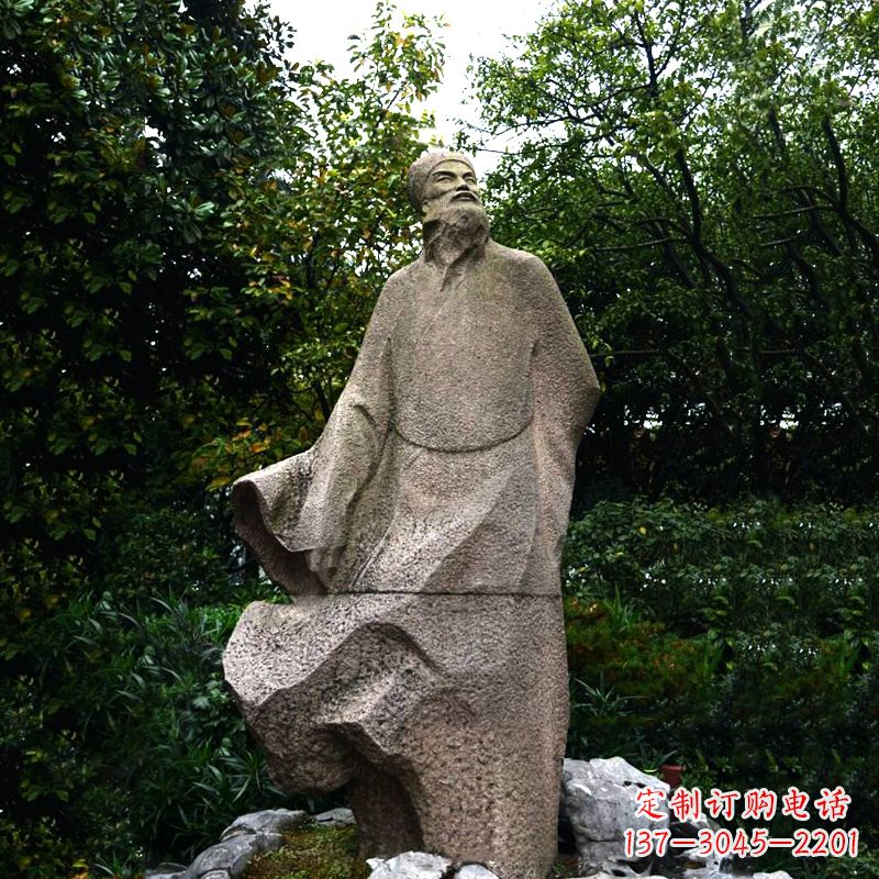 鹤壁精美苏东坡砂岩雕塑