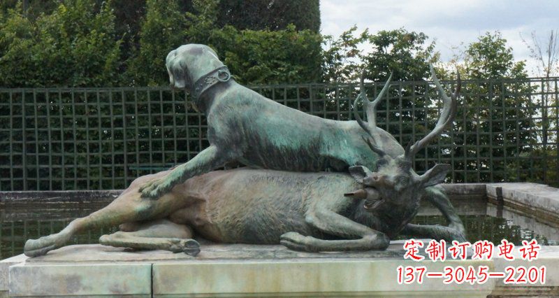 鹤壁高质量铜梅花鹿动物雕塑