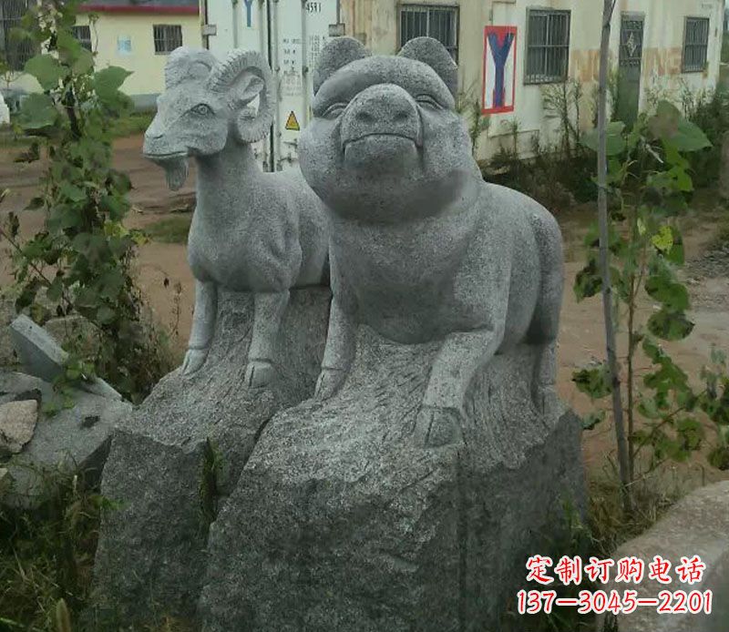 鹤壁优质动物猪石雕