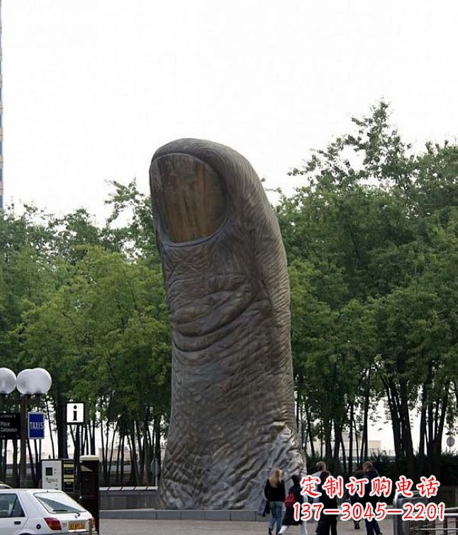鹤壁中领雕塑大拇指铜雕竖立景观
