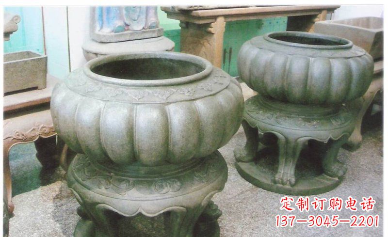 鹤壁铜质公园水缸雕塑