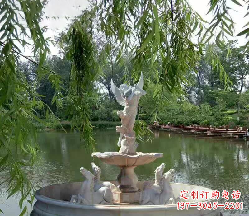 鹤壁公园天使景观石雕